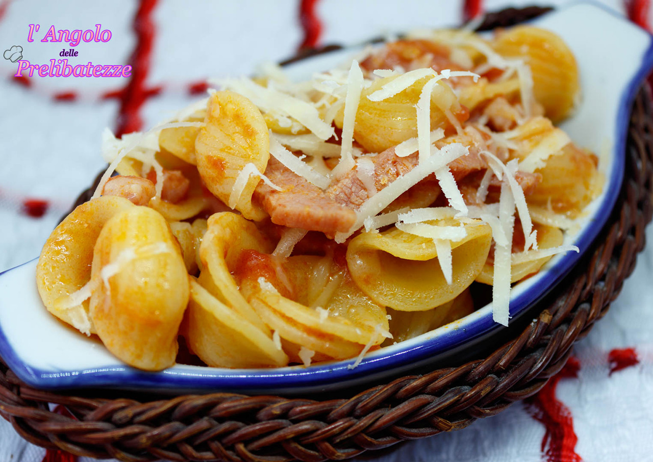 Orecchiette trafilate al bronzo con sugo di pancetta | l ...