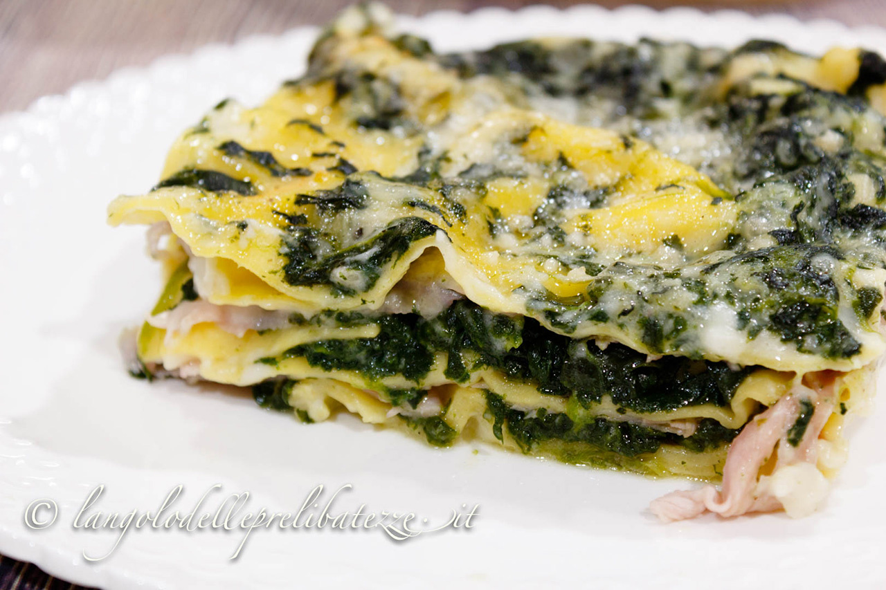 Lasagne all'uovo in bianco con spinaci | l'Angolo delle Prelibatezze